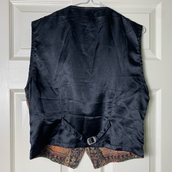 Au Courant Collection | Vintage Woven Cotton Southwestern Pattern Vest - Large - Picture 3 of 4
